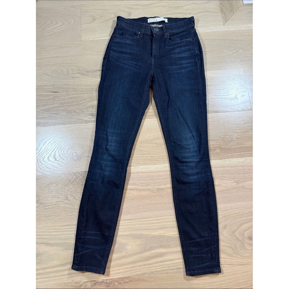 AYR Jeans Womens 26 x 28 Dark Wash Blue Stretch Skinny High Rise Made In USA